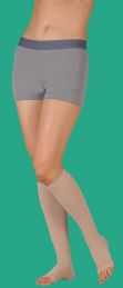Juzo Soft Short Length Open Toe Knee High Compression Stockings